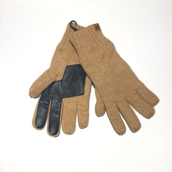 UGG Camel Knit Wool Blend Gloves NWT - Picture 6 of 14